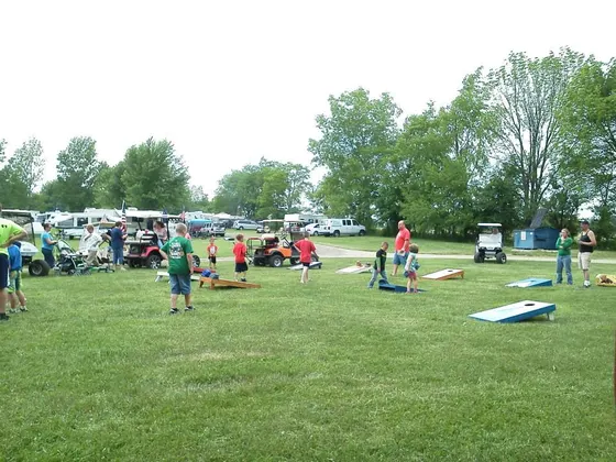 Kids corn hole
