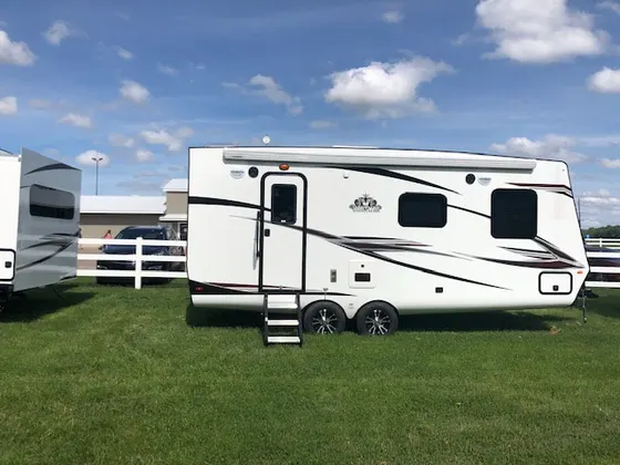 The rental trailer (sleeps 4)