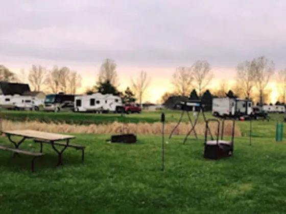 Evening over the sites